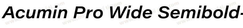 Acumin Pro Wide Semibold字体转换